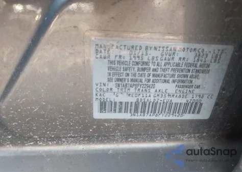 2015 Nissan Sentra Sv z USA, uszkodzony, nr VIN 3N1AB7AP8FY229420